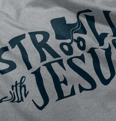 Stroll With Jesus Raglan Romper Bodysuit-Direct To Garment Print-Brisco Baby