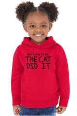 Cat Did It Toddler Pullover Hoodie-Direct To Garment Print-Brisco Baby