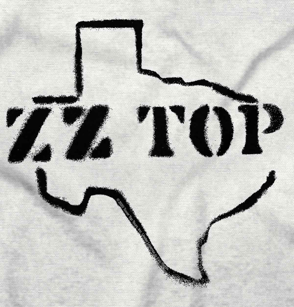 Texas ZZ Top Romper Bodysuit-Direct To Garment Print-Brisco Baby