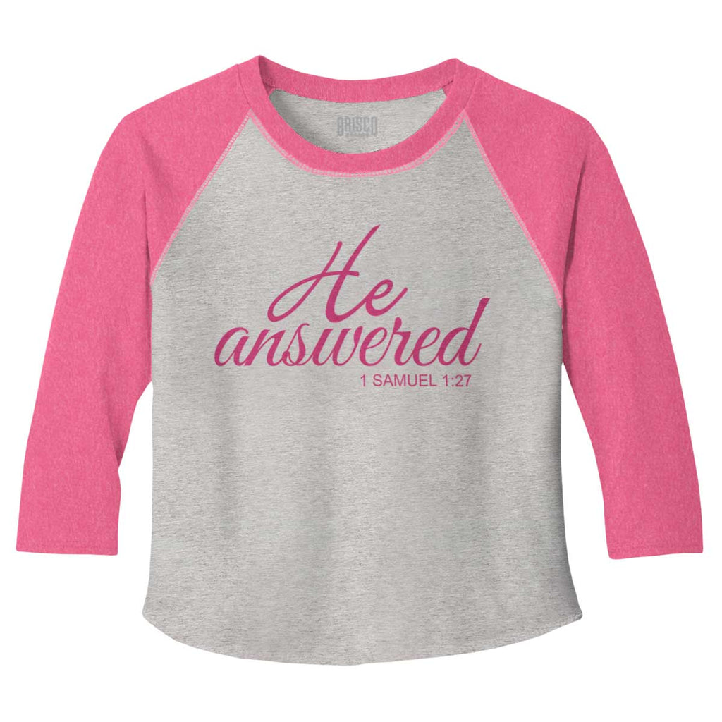 He Answered Toddler Baseball-Direct To Garment Print-Brisco Baby