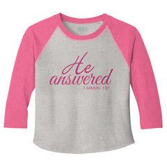 He Answered Toddler Baseball-Direct To Garment Print-Brisco Baby