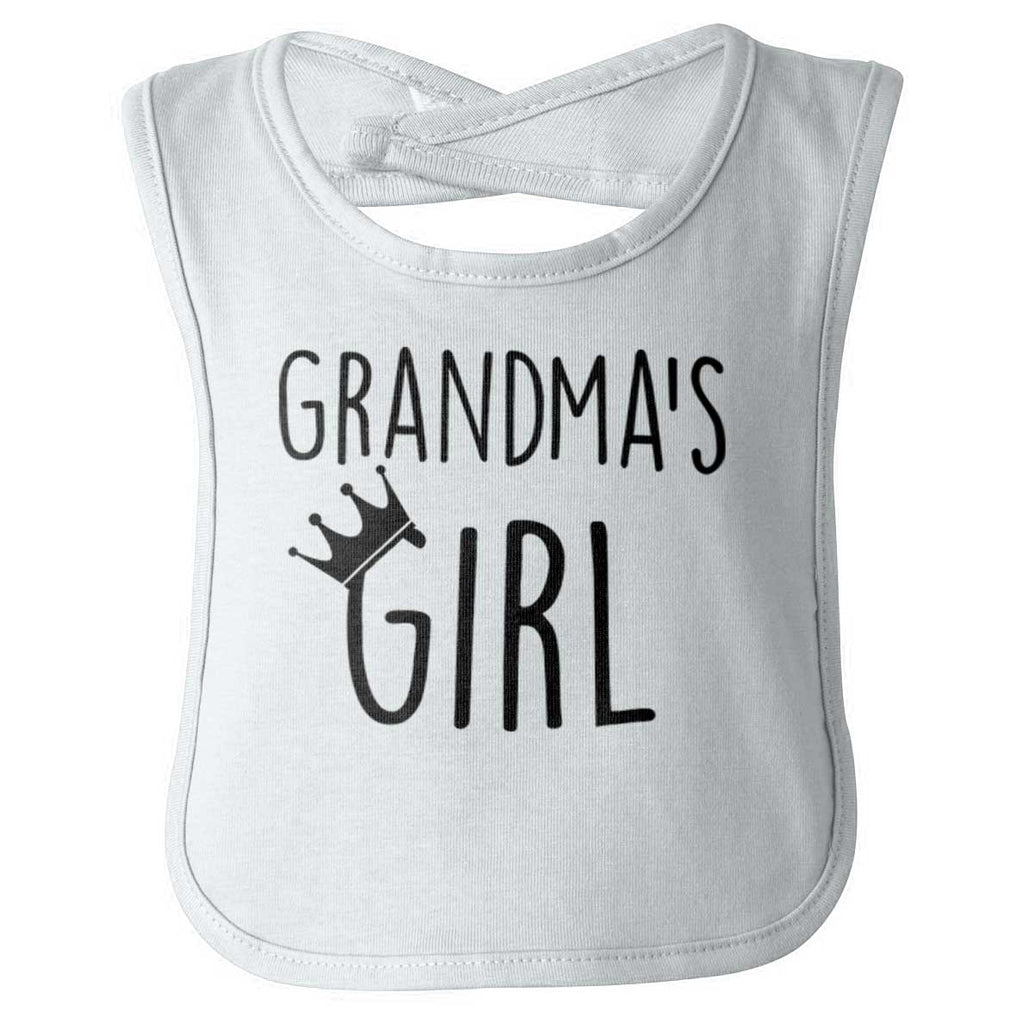 Grandma's Girl Infant Baby Bib-Direct To Garment Print-Brisco Baby