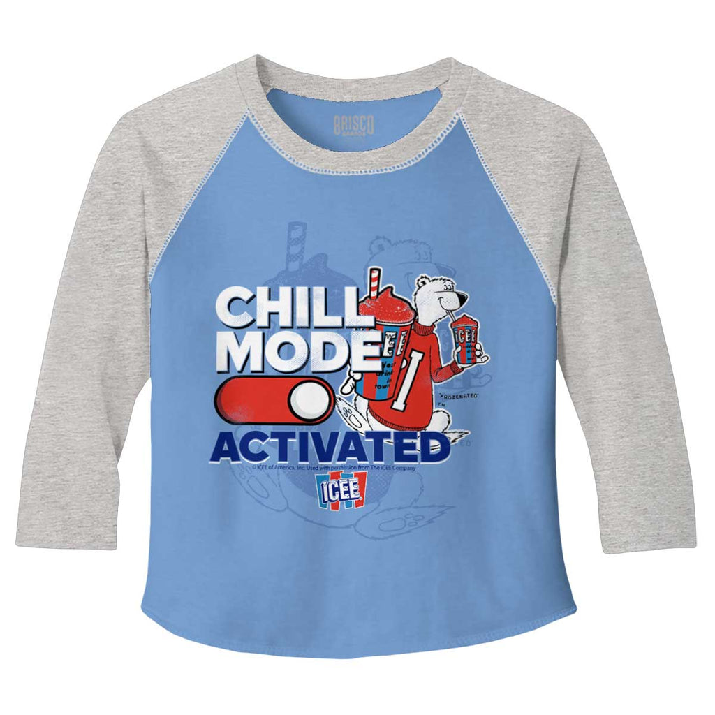 Chill Mode Activated Toddler Baseball-Direct To Garment Print-Brisco Baby