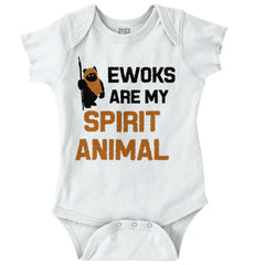 Ewoks Spirit Animal Romper Bodysuit-Direct To Garment Print-Brisco Baby