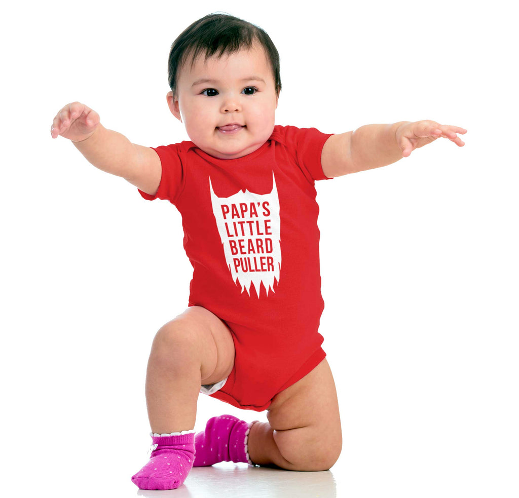 Papa's Little Bread Puller Romper Bodysuit-Direct To Garment Print-Brisco Baby