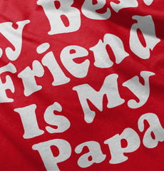 Best Friend Is Papa Romper Bodysuit-Direct To Garment Print-Brisco Baby