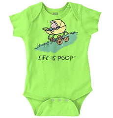 Downhill Stroller Romper-Direct To Garment Print-Brisco Baby