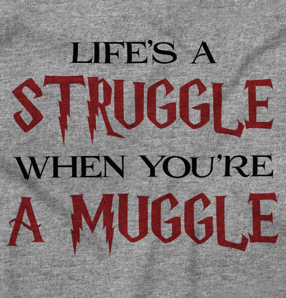Struggle When Muggle Romper Bodysuit-Direct To Garment Print-Brisco Baby