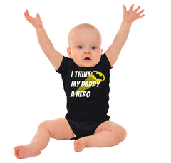 Daddy Is Batman Romper Bodysuit-Misc-Brisco Baby