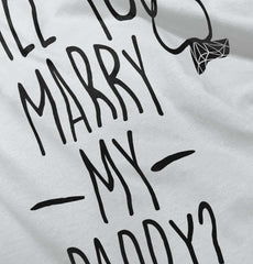 Marry My Daddy Solid Baby Pajama Top-Direct To Garment Print-Brisco Baby