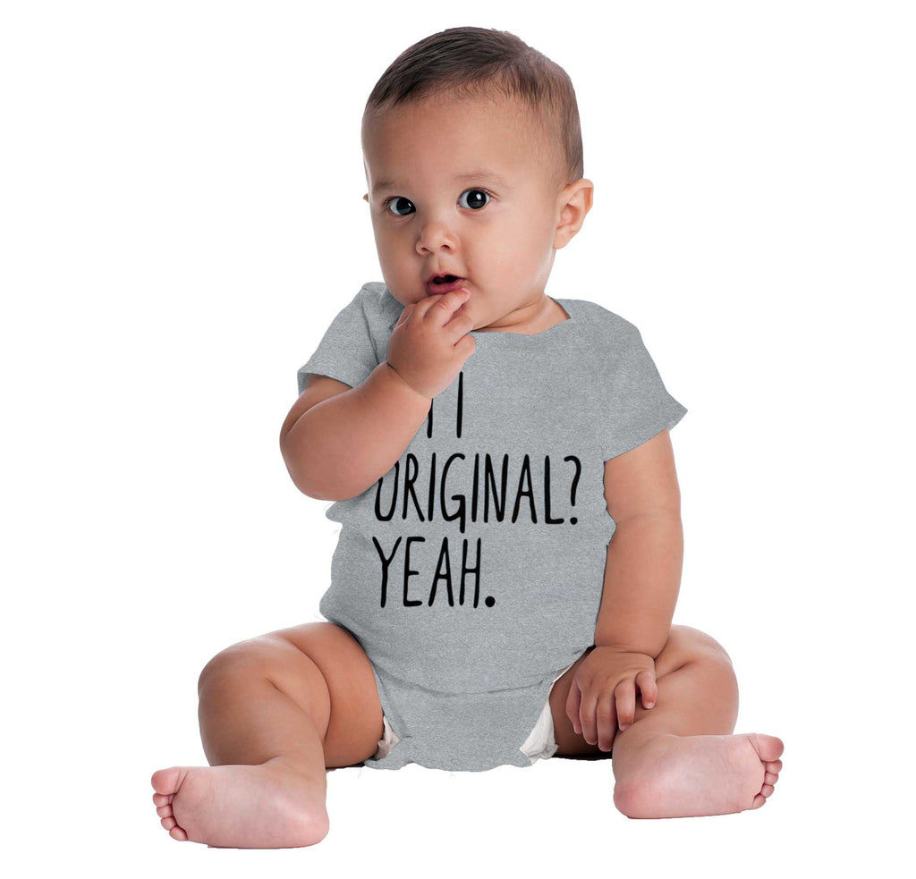 Am I Original? Romper Bodysuit-Direct To Garment Print-Brisco Baby