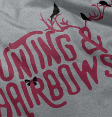 Hunting And Hairbows Romper Bodysuit-Direct To Garment Print-Brisco Baby