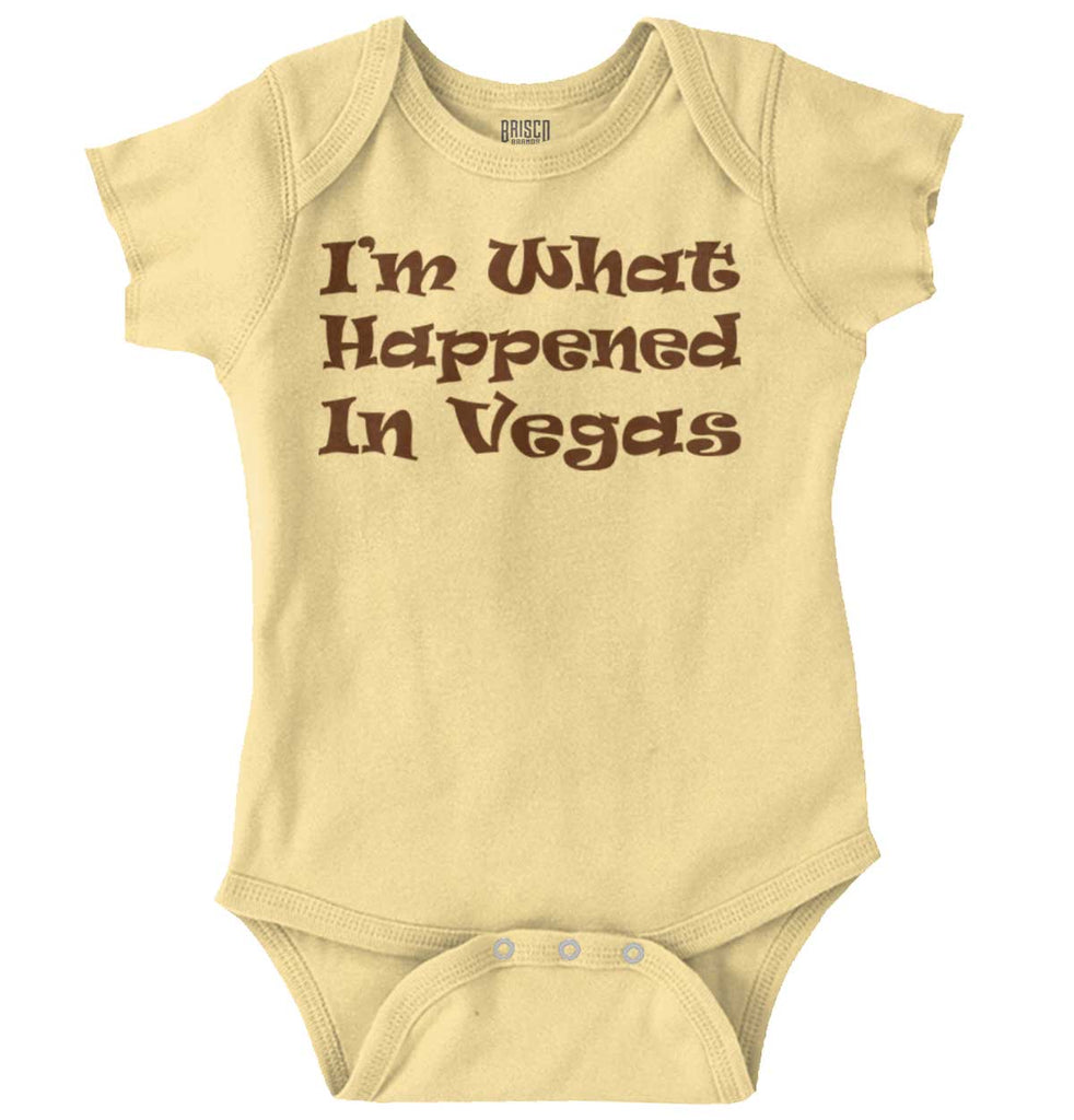 Happened In Vegas Romper Bodysuit-Direct To Garment Print-Brisco Baby