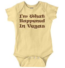 Happened In Vegas Romper Bodysuit-Direct To Garment Print-Brisco Baby