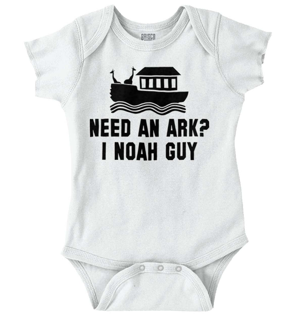 Ark Noah Guy Romper Bodysuit-Direct To Garment Print-Brisco Baby