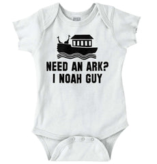 Ark Noah Guy Romper Bodysuit-Direct To Garment Print-Brisco Baby
