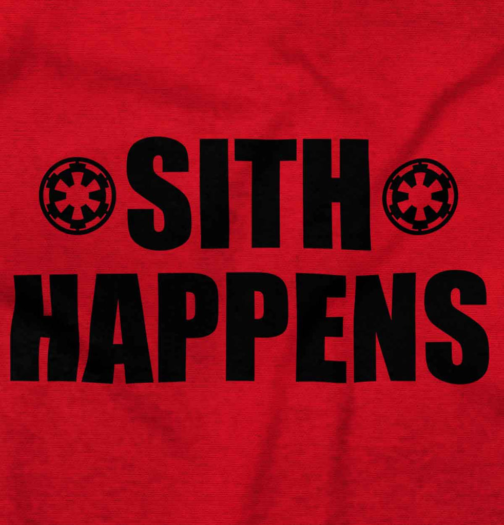 Sith Happens Romper Bodysuit-Direct To Garment Print-Brisco Baby