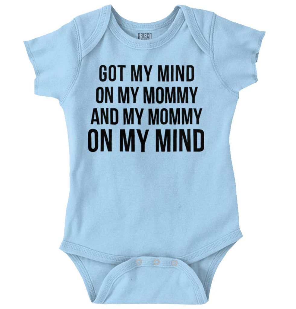 Mind On Mommy Romper Bodysuit-Direct To Garment Print-Brisco Baby