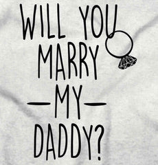 Marry My Daddy Toddler Pullover Hoodie-Direct To Garment Print-Brisco Baby