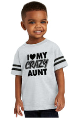 Crazy Aunt Toddler Football Jersey Tee-Direct To Garment Print-Brisco Baby