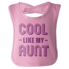 Cool Like My Aunt Infant Baby Bib-Direct To Garment Print-Brisco Baby