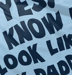 Look Like Daddy Infant Baby Bib-Direct To Garment Print-Brisco Baby