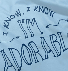 I'm Adorable Romper Bodysuit-Direct To Garment Print-Brisco Baby