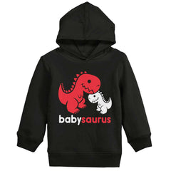Babysaurus Rex Toddler Pullover Hoodie-Direct To Garment Print-Brisco Baby