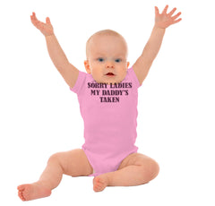 Daddy's Taken Romper Bodysuit-Direct To Garment Print-Brisco Baby