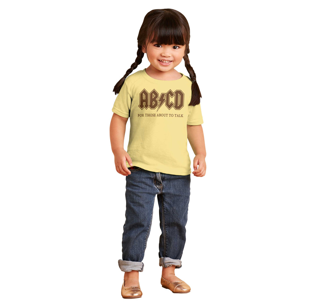 AB CD Infant Toddler T Shirt-Direct To Garment Print-Brisco Baby