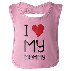 Love My Mommy Infant Baby Bib-Direct To Garment Print-Brisco Baby