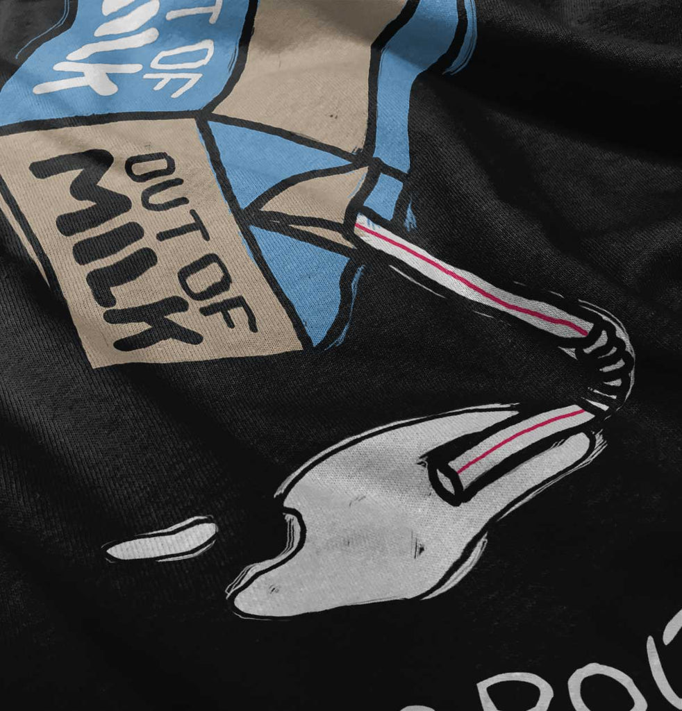 Out of Milk Infant Toddler T Shirt-Direct To Garment Print-Brisco Baby