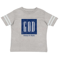 God In Style Toddler Football Jersey Tee-Direct To Garment Print-Brisco Baby