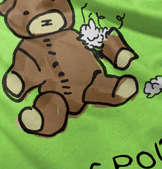 Ripped Teddy Bear Romper Bodysuit-Direct To Garment Print-Brisco Baby