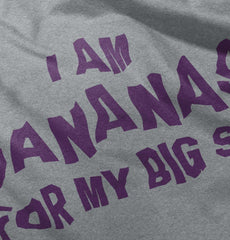 Bananas For Big Sis Romper Bodysuit-Direct To Garment Print-Brisco Baby