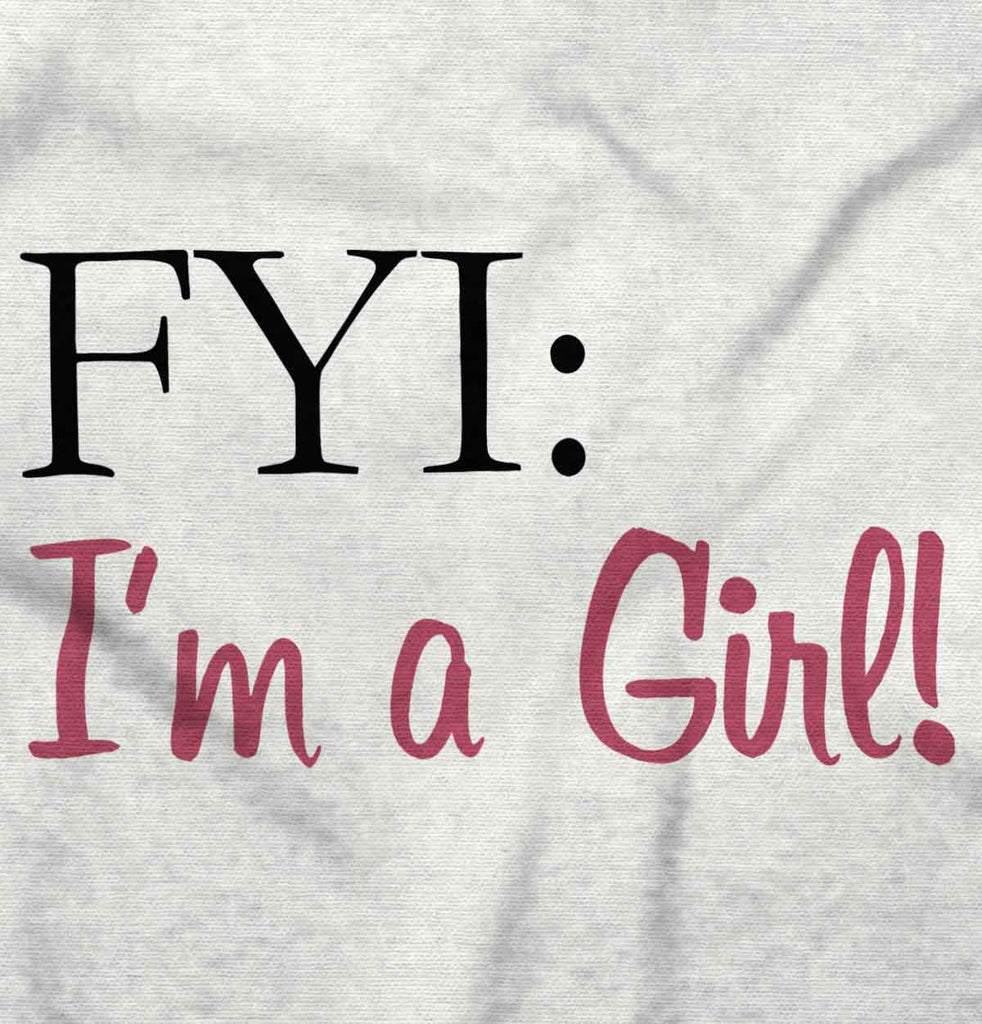 I'm A Girl Romper Bodysuit-Direct To Garment Print-Brisco Baby