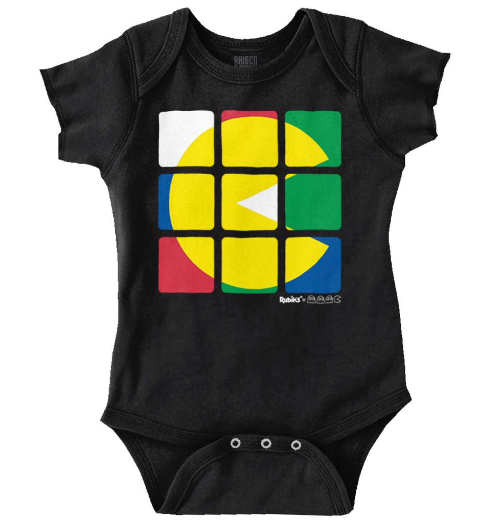 Artsy Pac-Man Romper Bodysuit-Direct To Garment Print-Brisco Baby