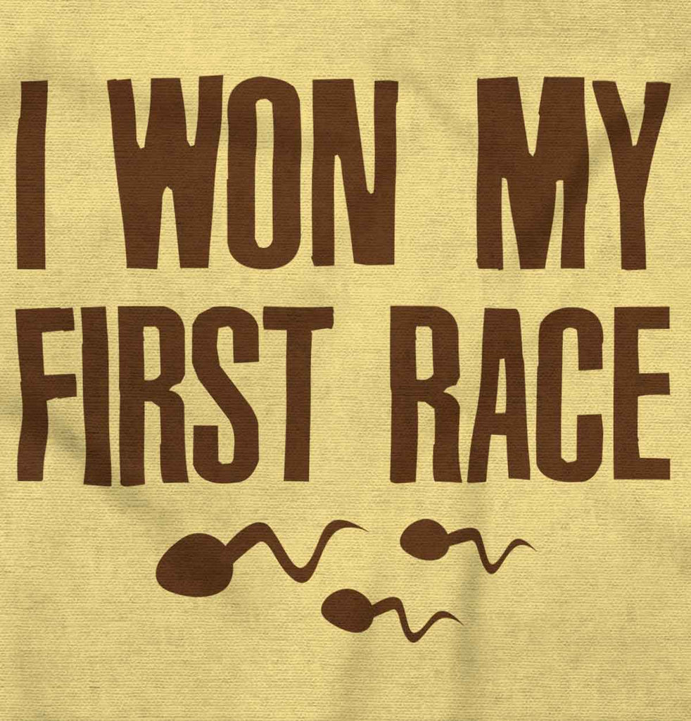 Won The Race Infant Toddler T Shirt-Direct To Garment Print-Brisco Baby
