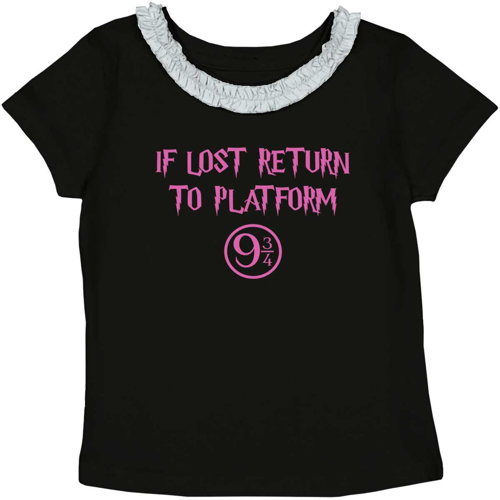 Return Platofrm 9 3/4 Toddler Ruffled Trim T-Shirt-Direct To Garment Print-Brisco Baby