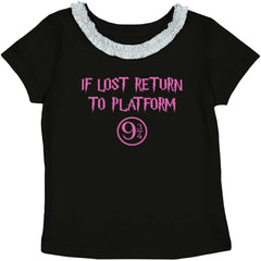 Return Platofrm 9 3/4 Toddler Ruffled Trim T-Shirt-Direct To Garment Print-Brisco Baby