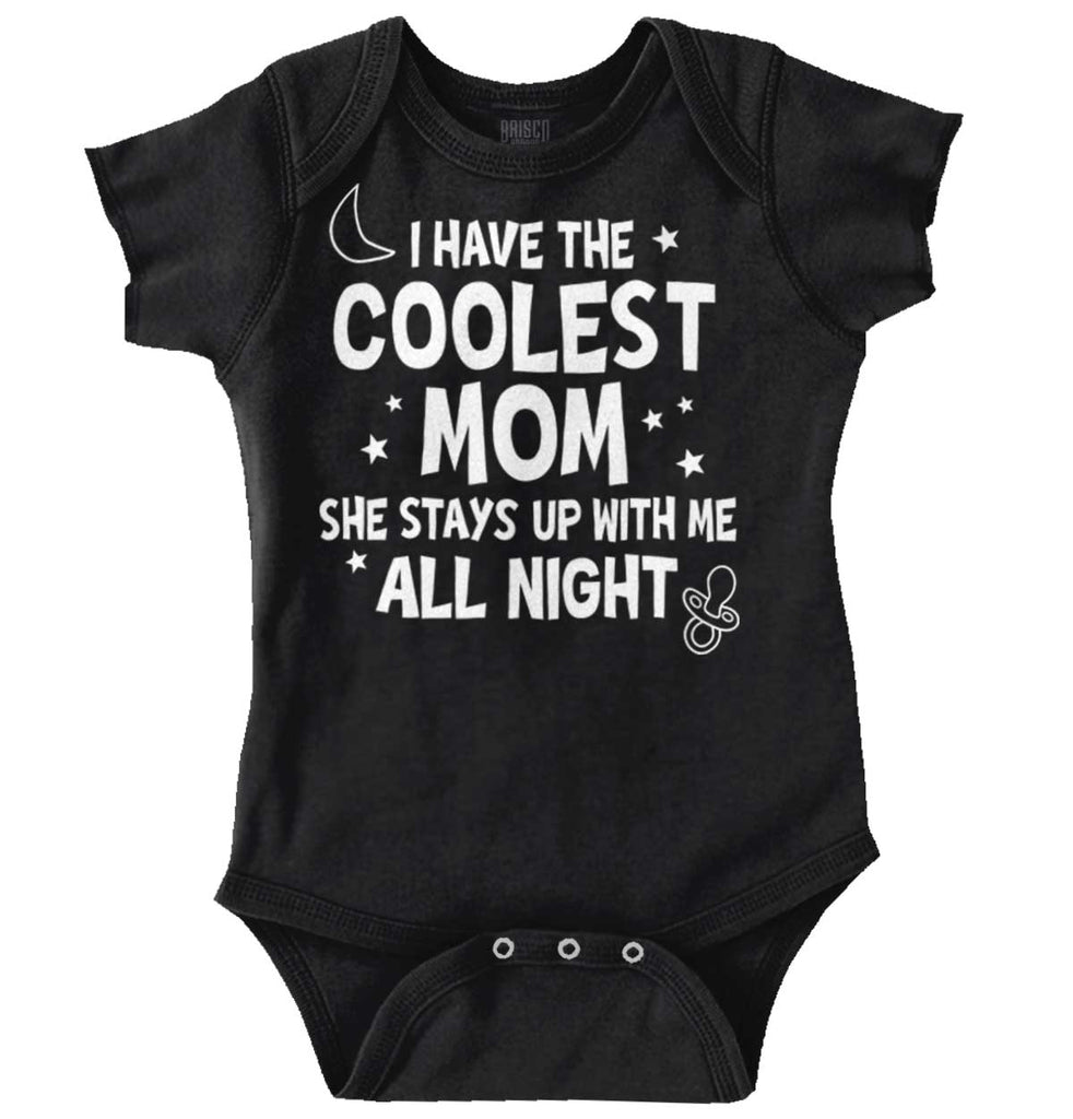 Coolest Mom Romper Bodysuit-Direct To Garment Print-Brisco Baby