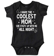 Coolest Mom Romper Bodysuit-Direct To Garment Print-Brisco Baby