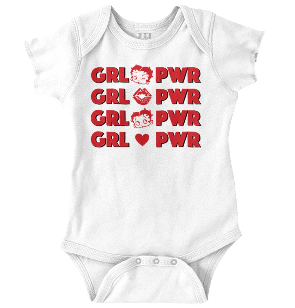 Girl Power Romper Bodysuit-Direct To Garment Print-Brisco Baby