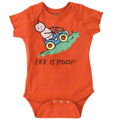 Uphill Baby Car Romper Bodysuit-Direct To Garment Print-Brisco Baby