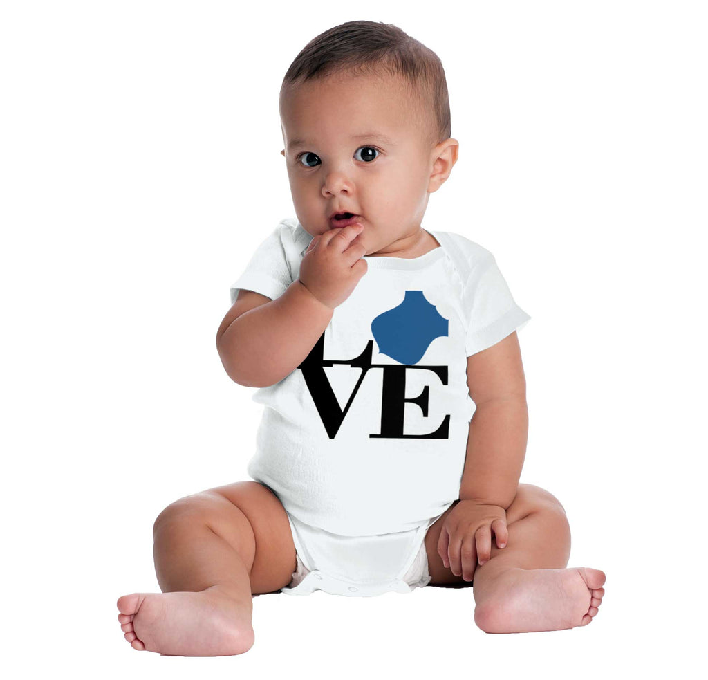 Love Badge Romper Bodysuit-Direct To Garment Print-Brisco Baby
