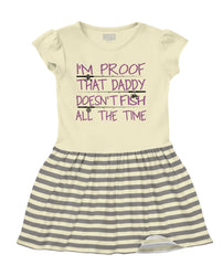 Fish All The Time Baby Striped Skirt Dress-Direct To Garment Print-Brisco Baby