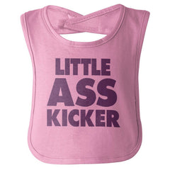 Little Ass Kicker Infant Baby Bib-Direct To Garment Print-Brisco Baby