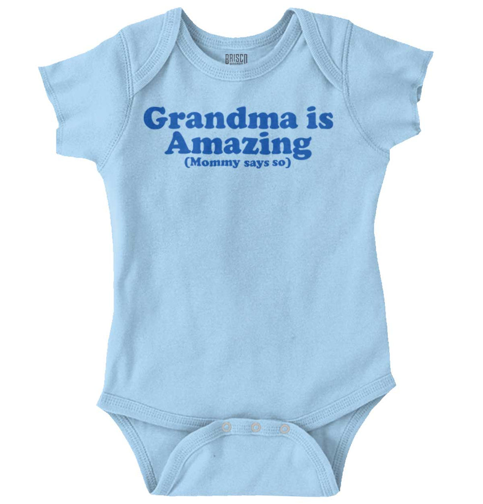 Grandma Amazing Romper Bodysuit-Direct To Garment Print-Brisco Baby