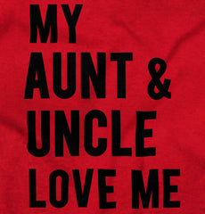 Aunt And Uncle Love Me Infant Toddler T Shirt-Direct To Garment Print-Brisco Baby