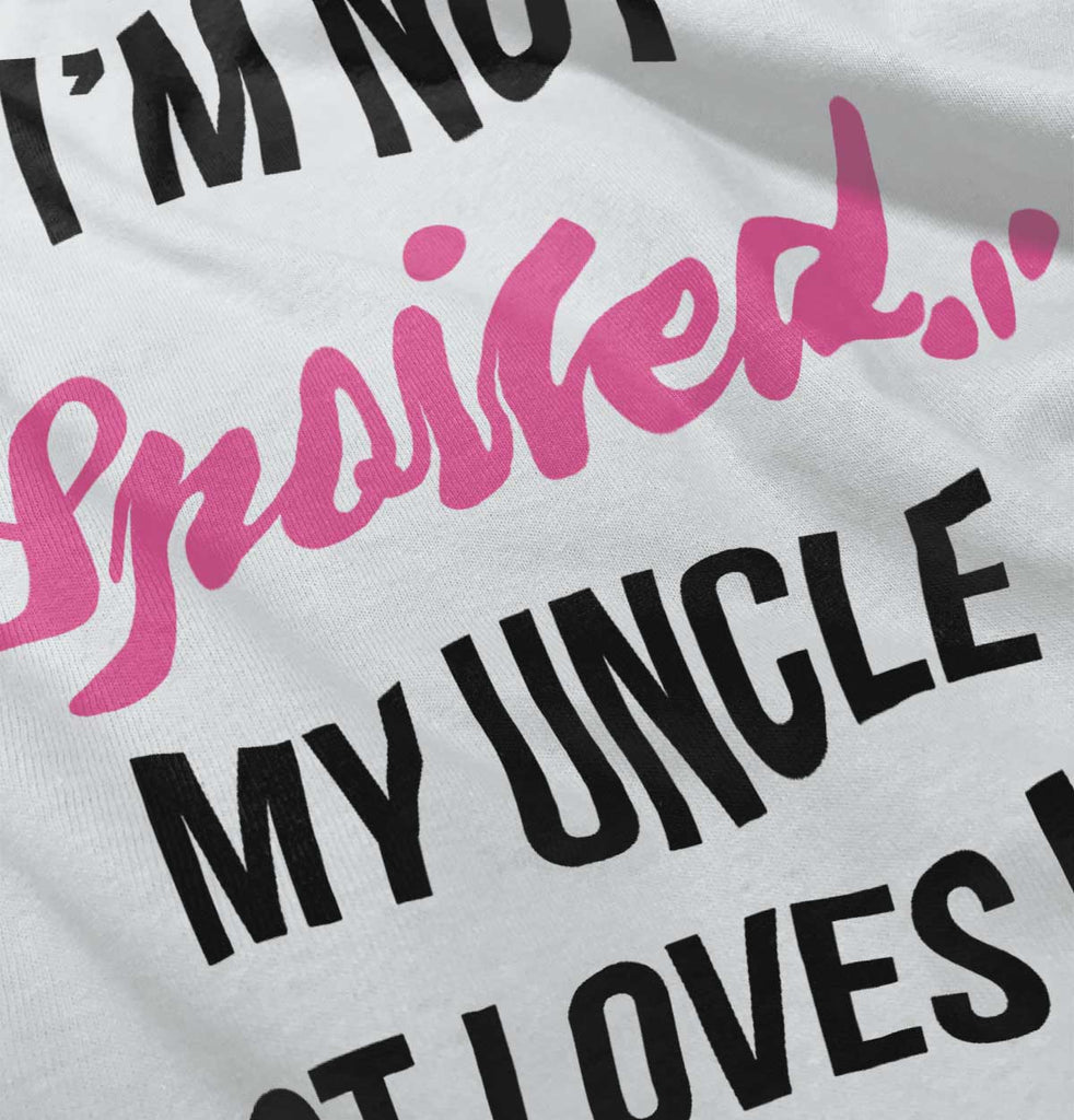Not Spoiled Uncle Loves Me Romper Bodysuit-Direct To Garment Print-Brisco Baby
